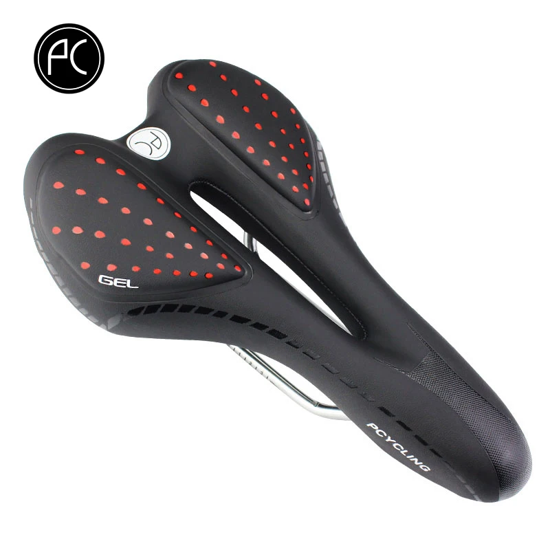 Велосипедное седло pвелоспорт полые подушки дышащие удобные гелевые