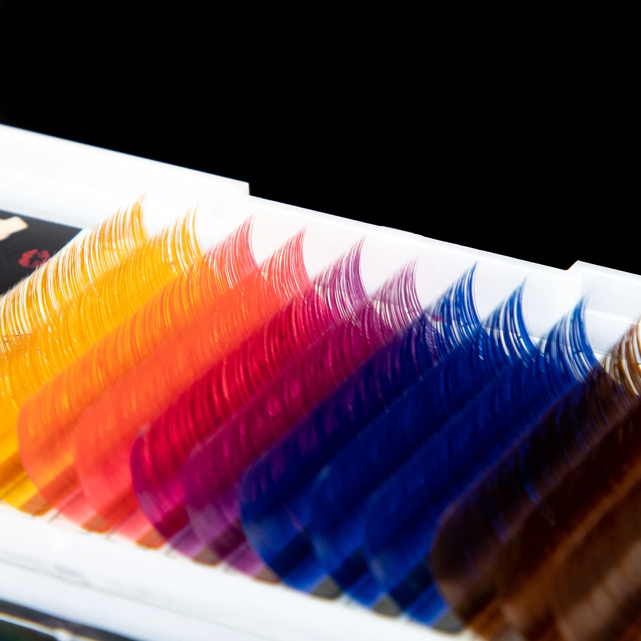 12 Rows/Tray 5 Colors Rainbow Colored Eyelash Extension Individual Faux Mink Colorful Eyelashes Soft Cilia Eye Lash Extensions | Красота и