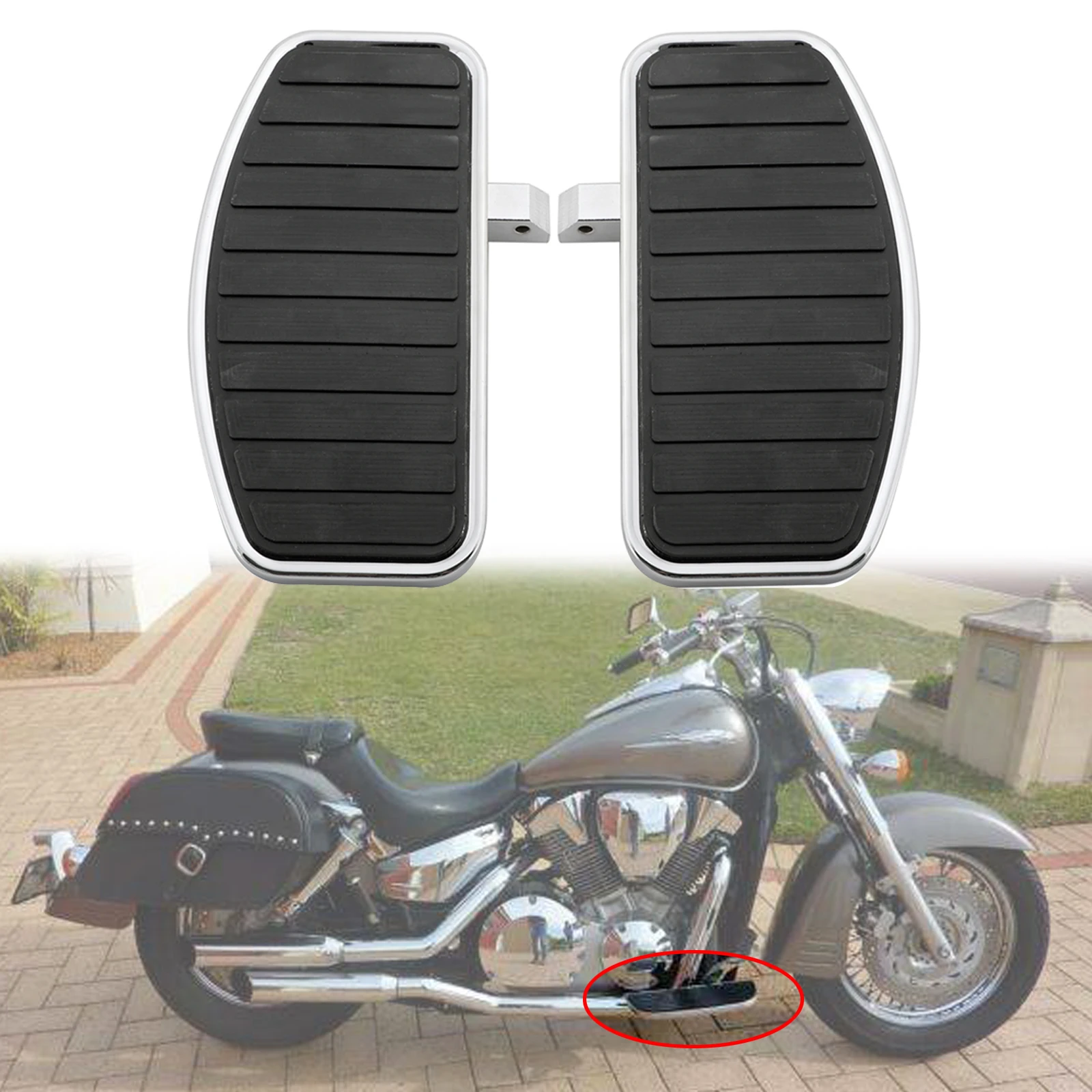 Мотоциклетные напольные доски для Honda Shadow Aero 750 VT750 Yamaha VSTAR XVS 400 650 XVS650 Drag Star 600 Virago