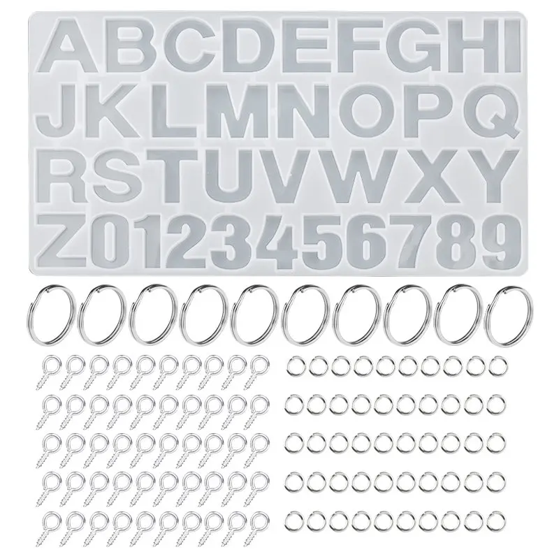 

Набор искусственных букв алфавита, цифры, набор силиконовых форм, инструменты для литья ювелирных изделий, товары для рукоделия