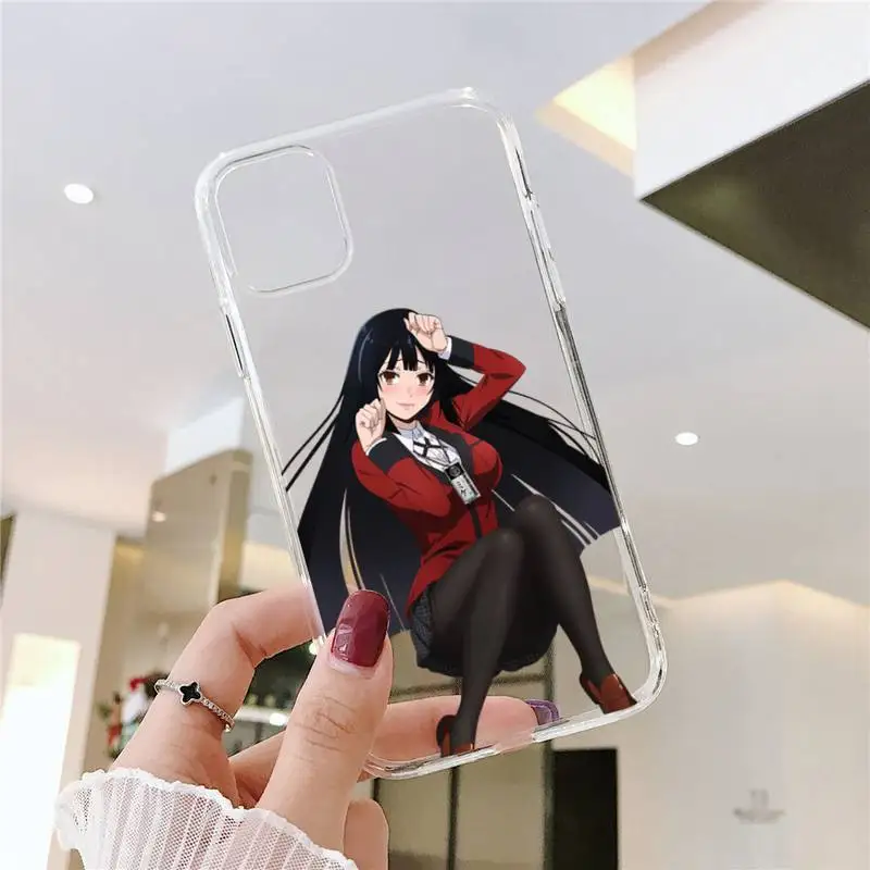 

Kakegurui Jabami Yumeko Phone Case Transparent soft For iphone 5 5s 5c se 6 6s 7 8 11 12 plus mini x xs xr pro max