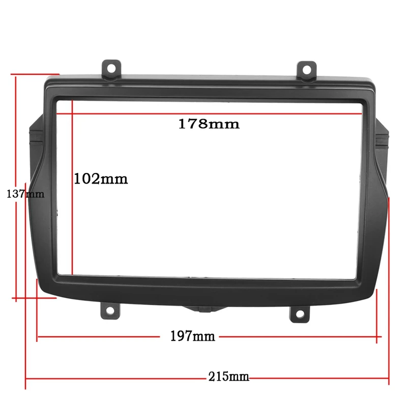 

Car Radio Fascia Trim Kit,2 Din DVD Frame Install Kit for Daewoo Royale LADA Vesta 2016
