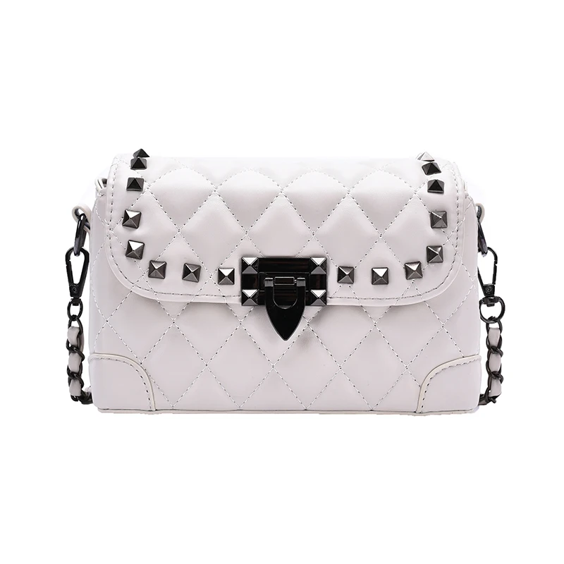 

Diamond Lattice Design PU Leather Crossbody Bags For Women Summer Fashion Solid Color Shoulder Handbags Female Cross Body Bag