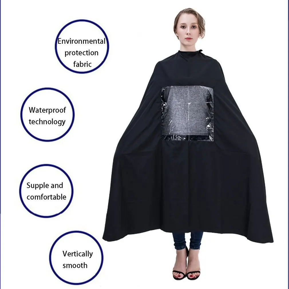 

Haircut Waterproof See-through Cloth Non-stick Hair Square Cloth Adult Hair Salon Haircut Waterproof Cloth