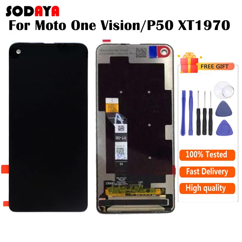 Оригинальный ЖК дисплей для Motorola Moto One Vision P50 XT1970 сенсорный экран сенсорное стекло
