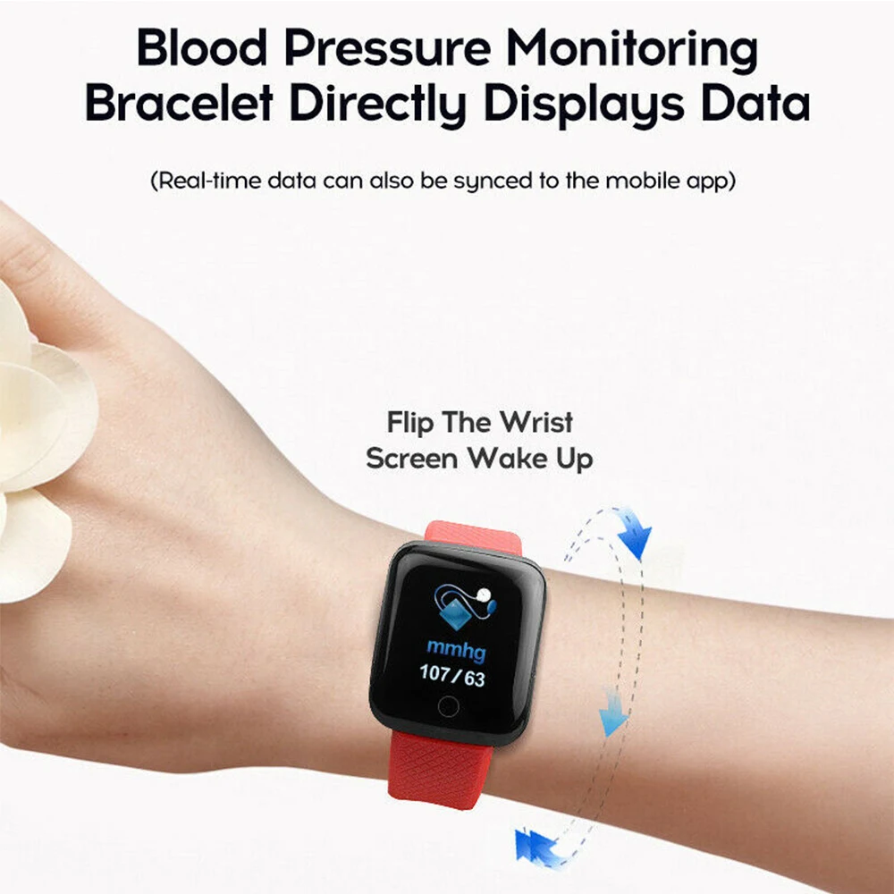 

Mi Eco-Chain official store D13 Smart Watch Waterproof Heart Rate Tracker BT monitoring pedometer Man's Women's watches