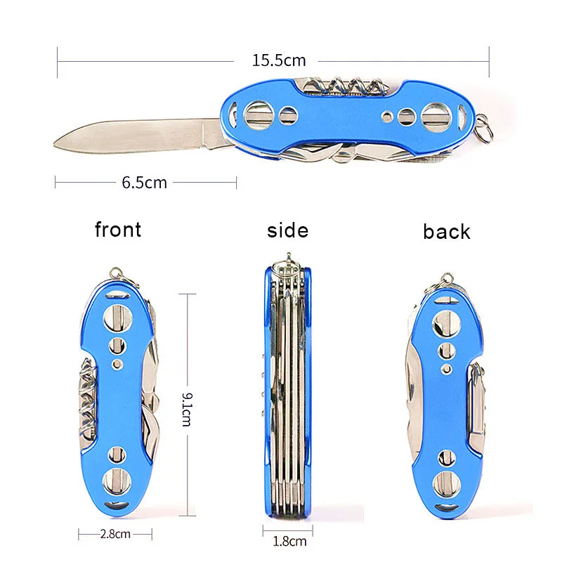 11 в 1 Многофункциональный нож для выживания на природе многоцелевой инструмент