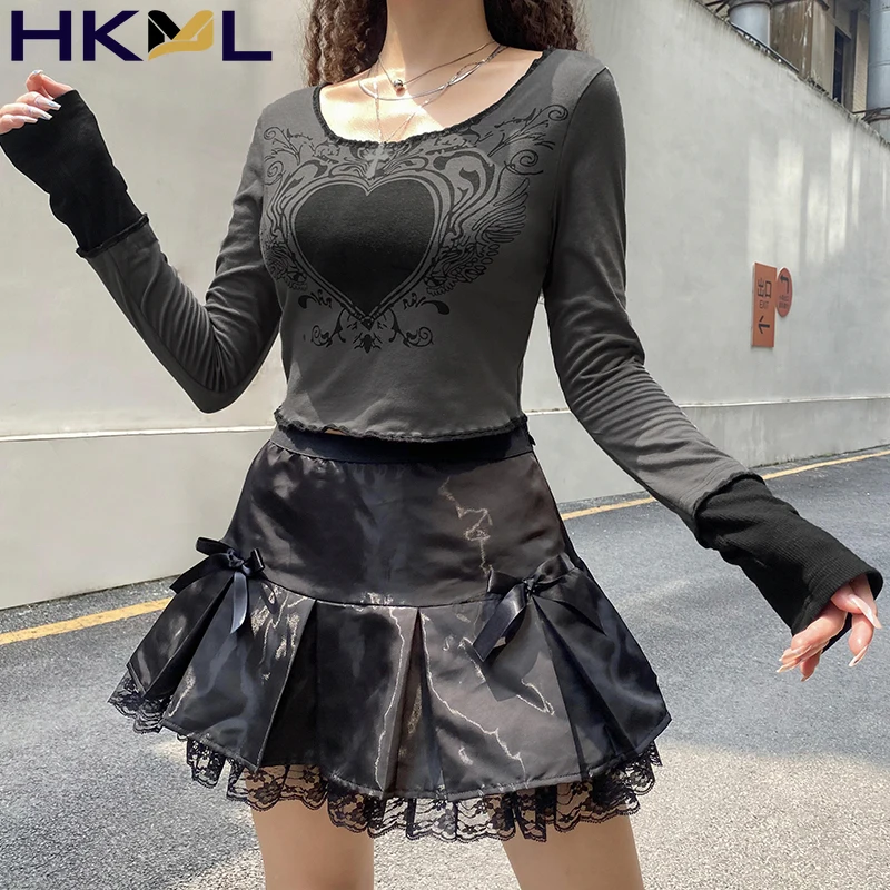 

Женская футболка с длинным рукавом, в стиле 90-х, с рисунком