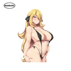 HotMeiNi наклейка для автомобилей сексуальное красивое бикини девушка аниме графика JDM оконные двери Наклейка 3D Стайлинг автомобиля водонепроницаемые аксессуары