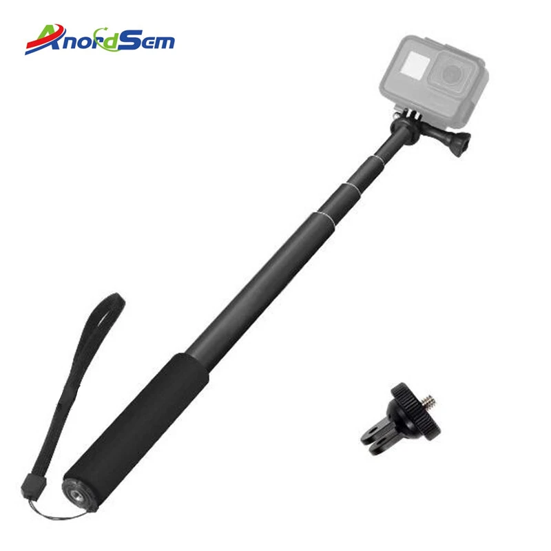 Monopod Selfie Stick for Gopro Stick Extendable Baton Selfie Waterproof Handheld Sticks Mount for GoPro Hero 7 6 5 Xiaoyi 4K DJI