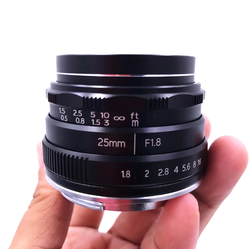 25 мм F1.8 ручная фокусировка MF объектив с фиксированным фокусным расстоянием для