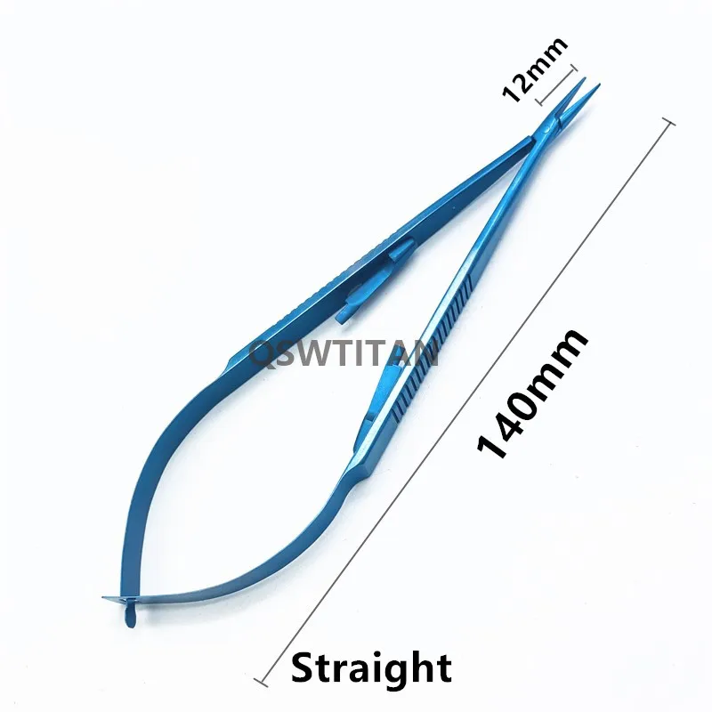 2pcs Castroviejo Needle Holder Straight/Curved without lock/ with lock micro eye instruments | Красота и здоровье