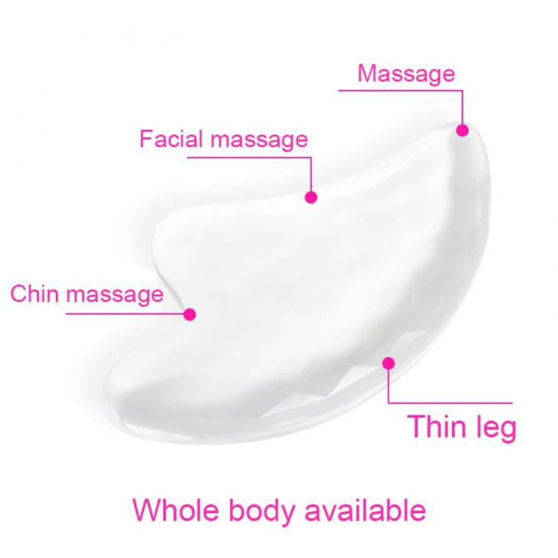 Массажная тарелка для лица валик кристально прозрачный похудения лифтинг шеи