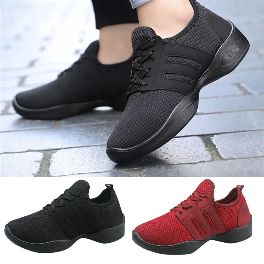 Женская обувь для современных джазовых танцев кроссовки сетчатая дышащая