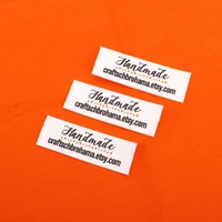 98 custom iron labels personalized brand logo or text custom design organic cotton fabric name label tb0015