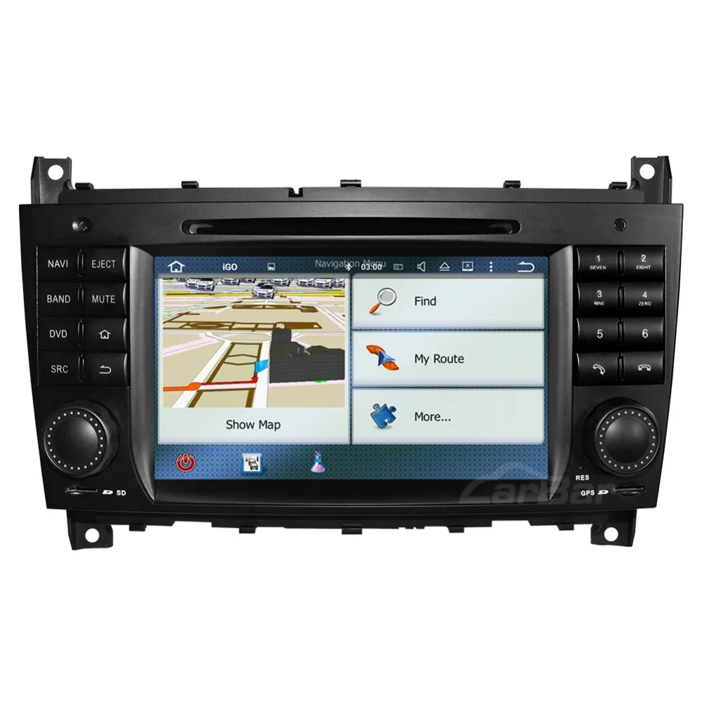 Автомобильный DVD GPS навигатор 7 "Android радио аудио стерео плеер для Mercedes Benz C Class W203