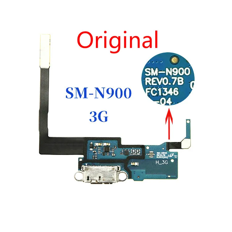 Оригинальный Для Samsung Galaxy Note 3 N900 N9005 USB зарядный порт гибкий кабель Зарядное