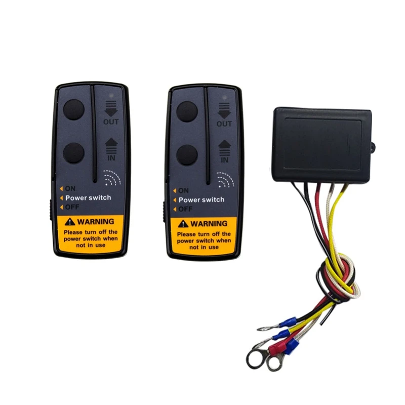 

Universal 12V 100Ft Wireless Winch Remote Control Set Kit 500A Switch Handset Control for Jeep Truck SUV ATV
