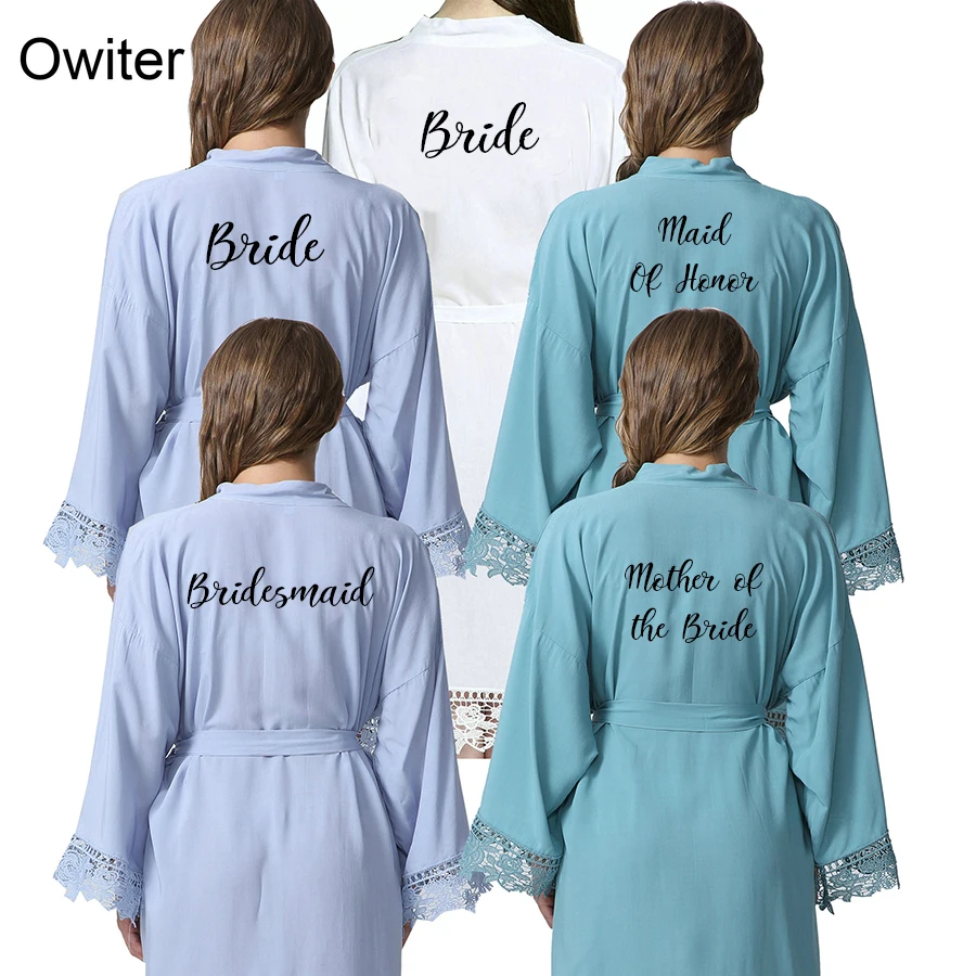 Халат-кимоно женский короткий с кружевной отделкой 2019 хлопок | Женская одежда