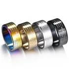 4 цвета кольца 8 мм из нержавеющей стали Иисус крест кольцо для унисекс Религиозные ювелирные изделия Anillo Masculino