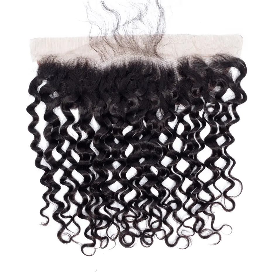 Предварительно сорванные 13x6 Кружева Фронтальная волна воды фронтальные