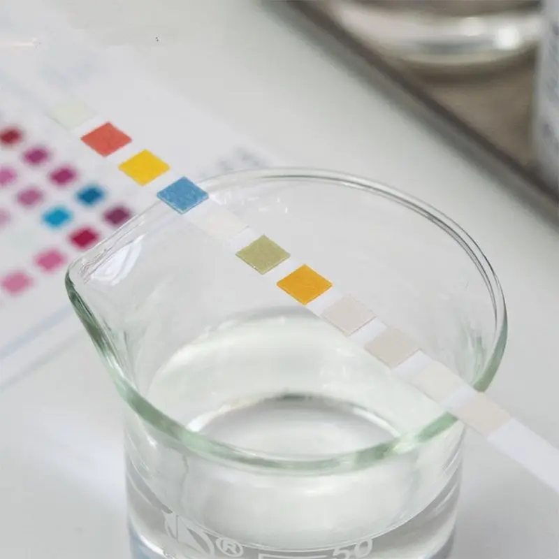 100Strips Water Test Strips Reagent Strip For Quality Analyzing Testing With 10 Analysis Residual Chlorine pH Total Alkali |