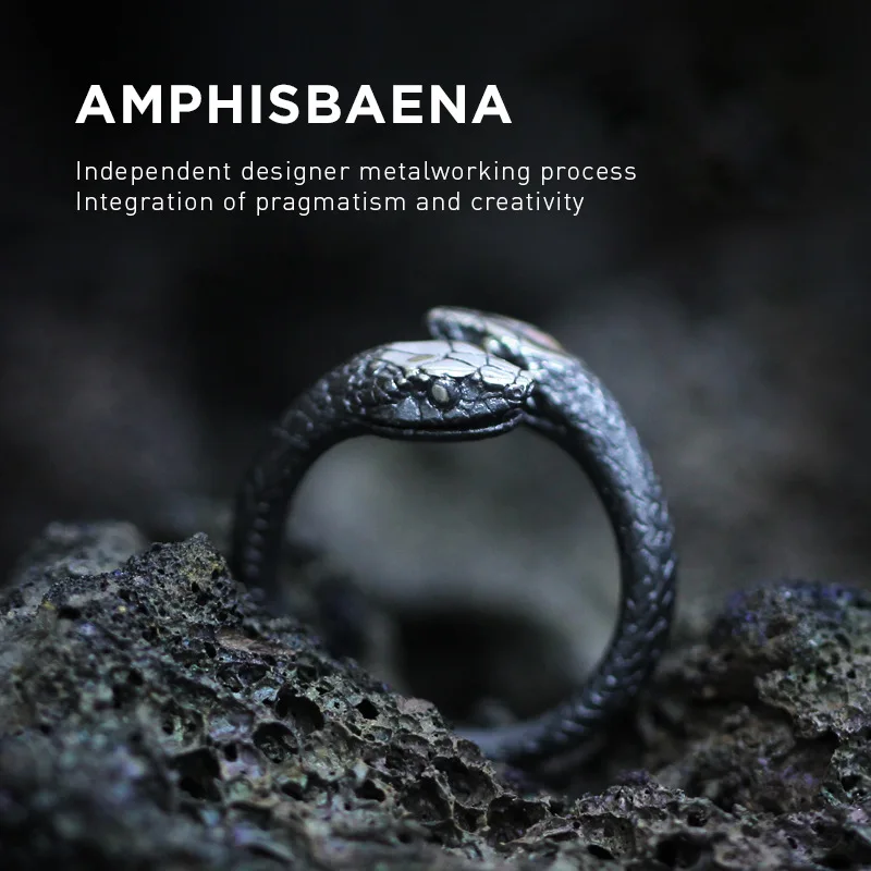 

Женское кольцо в виде змеи из нержавеющей стали