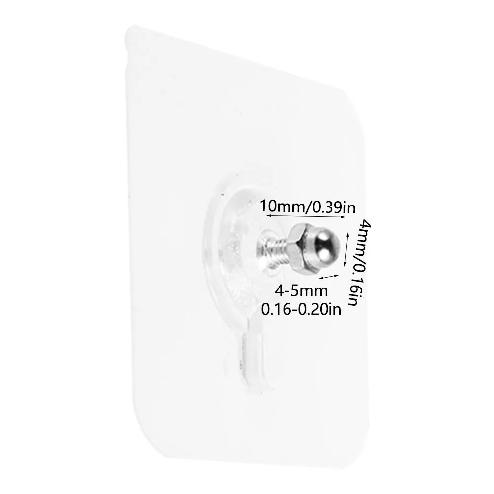 

10pcs Non-Marking Screw Sticker 10mm 16mm Punch-Free Self Adhesive Wall Hanging Sucker Screw Stickers Invisible Traceless Holder