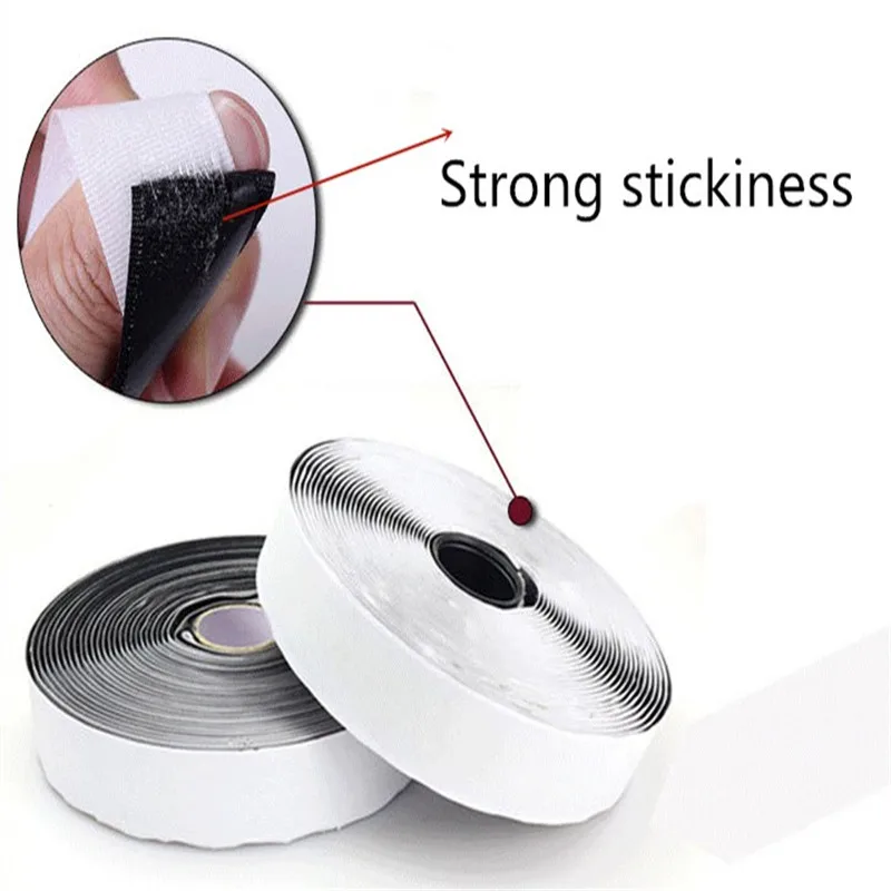 Самоклеящаяся лента для крепления крючков и петель 50 ярдов|Клейкая крепежная