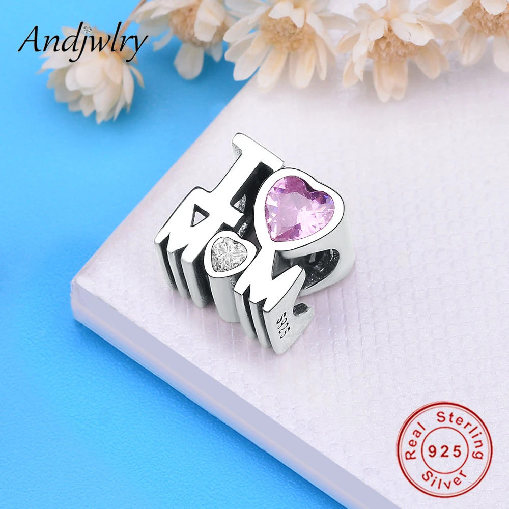 Подходит к оригиналу Pandora браслет с шармами серебряные бусины 925 пробы розовыми