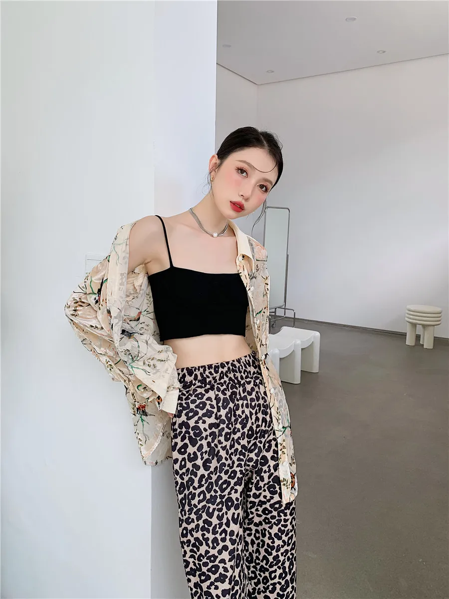 Шерстяная мешковатая рубашка с цветочным принтом сетчатая прозрачная осень 2021