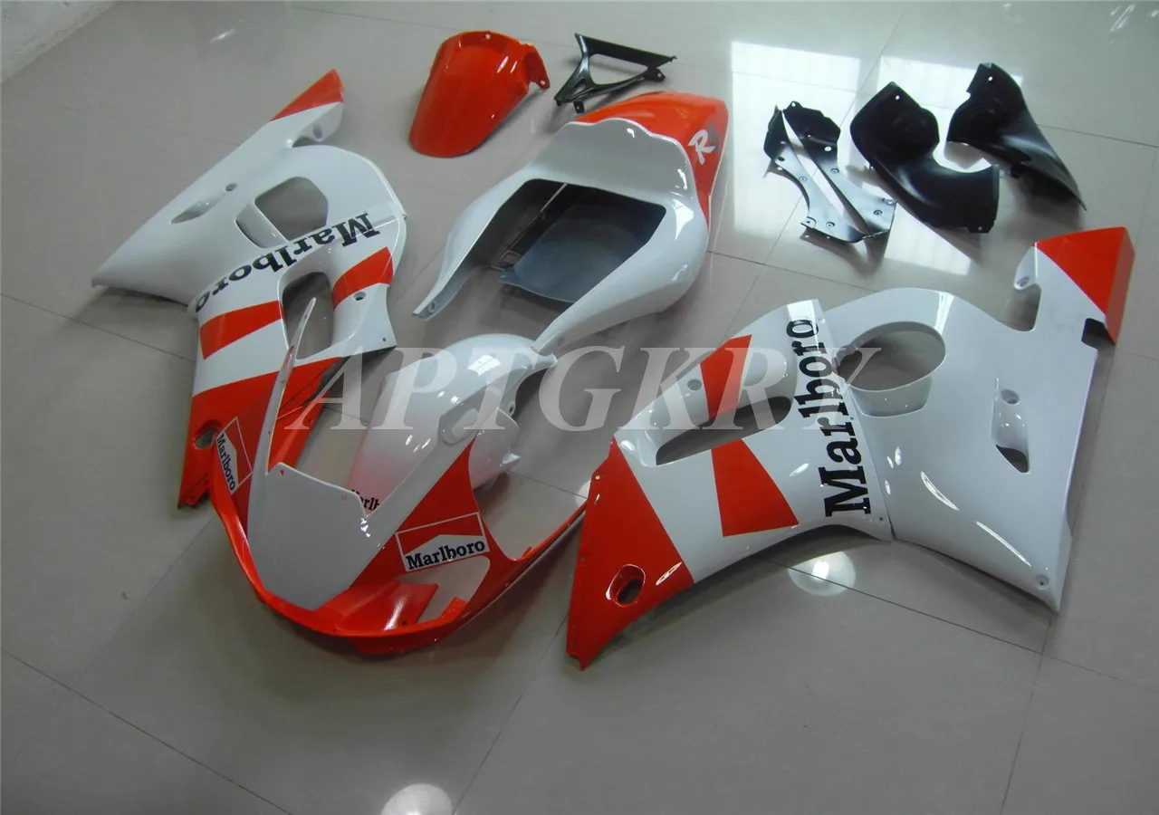 

New ABS Plastic Shell Motorcycle Fairing Kits Fit For Yamaha YZF 600 R6 1998 1999 2000 2001 2002 Bodywork Set Orange White