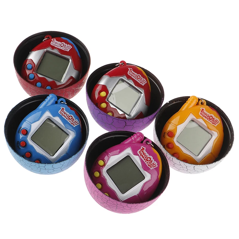

Hot Sell Kids Electronic Virtual Pet Machine E-pet Dinosaur Egg Toys Cracked Eggs Cultivate Game Machine for Children Boy Girls