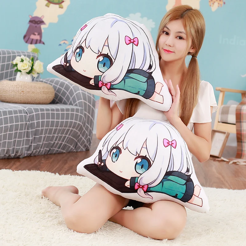 

Anime Izumi Sagiri pillow toy Eromanga Sensei action figure cosplay doll Izumi double-sided pillow soft plush toy gift