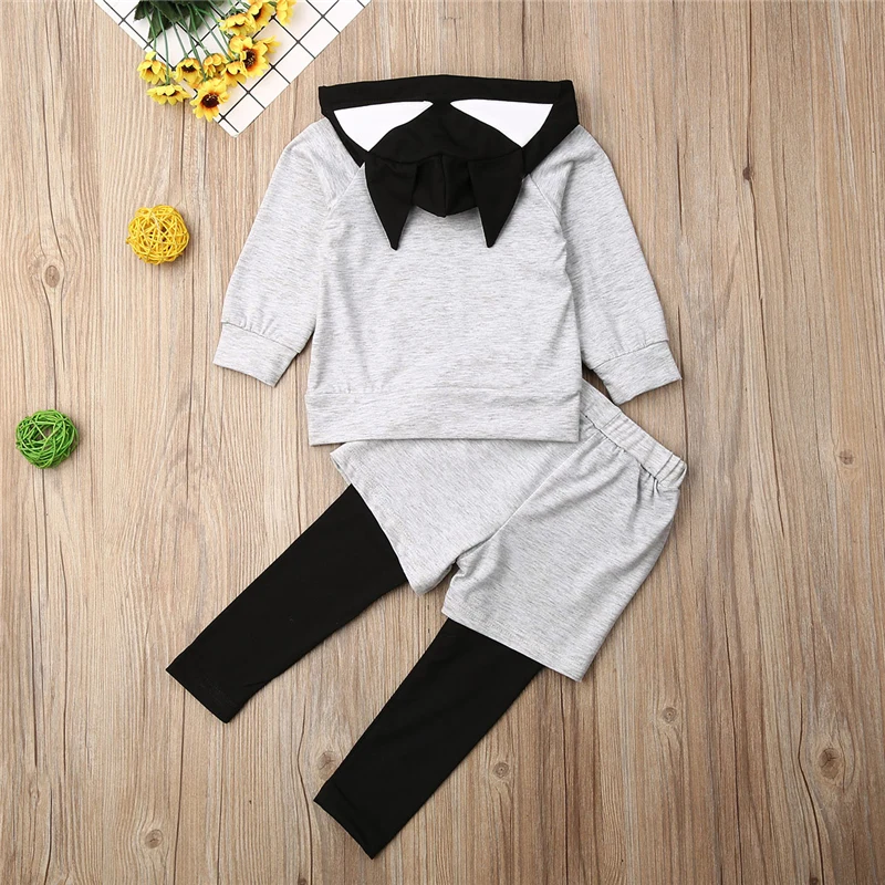 Коллекция 2019 года осенняя одежда для маленьких мальчиков и девочек комплект из