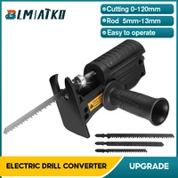 blmiatko reciprocating saw power tool reciprocating saw metal cutting wood cutting tool electric drill attachment with blades