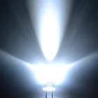 100 шт., 5 мм, круглый белый светодиод, супер ярсветильник свет, электронные компоненты, излучающие диоды, лампочки, светодиодные лампы 6500K F5 5 мм диоды