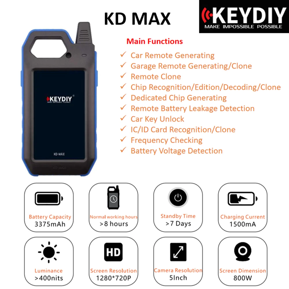 KEYDIY KD Max Remote Maker Unlocker и устройство клонирования транспондера генератора лучше чем