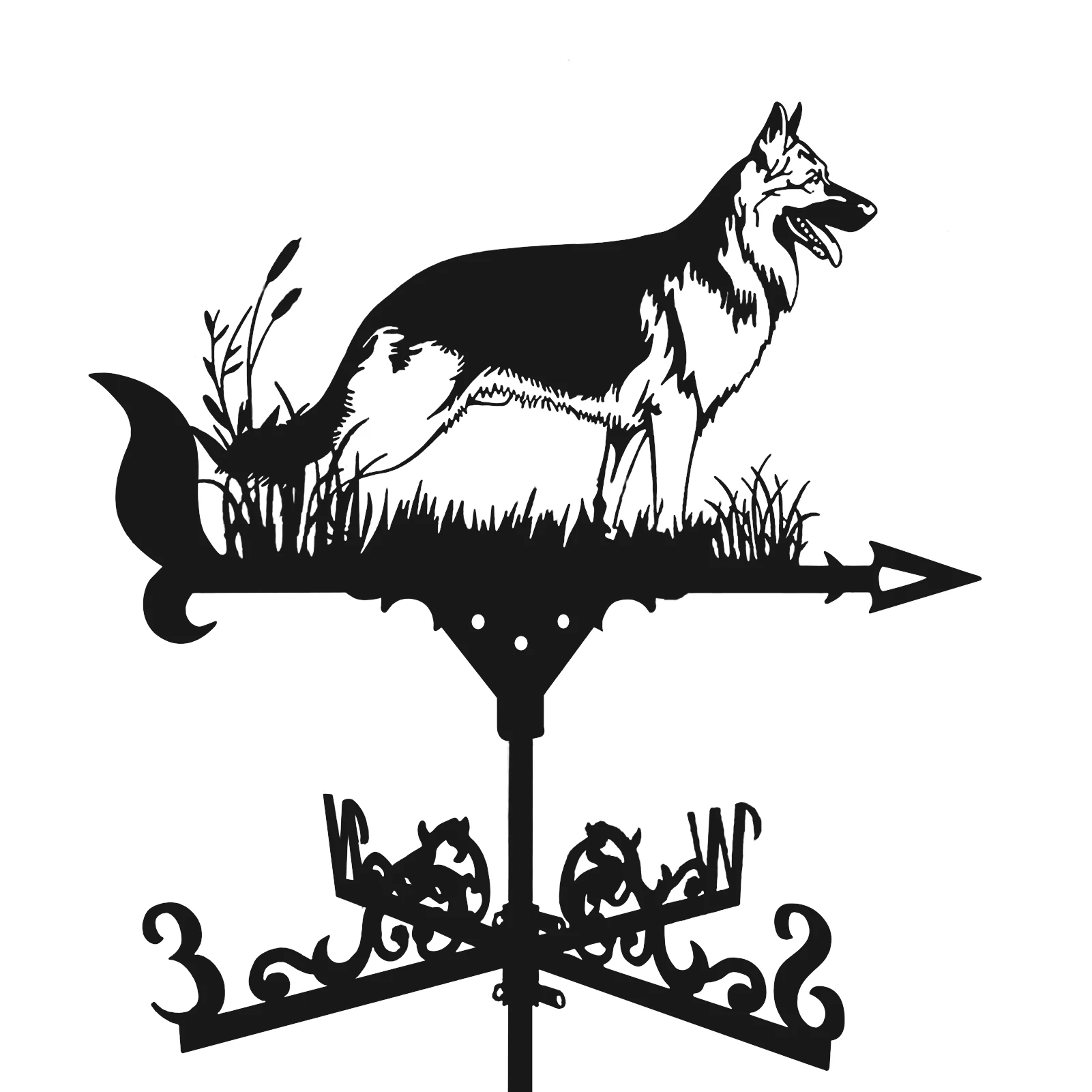 

Метеорологическая лопатка для собак, индикатор направления ветра, металлическая лопатка для собак в стиле ретро, металлическая лопатка для...