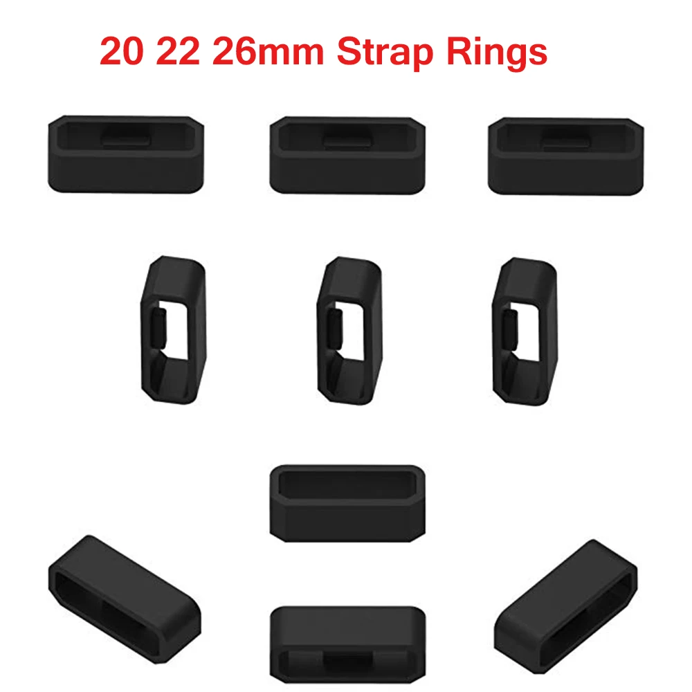20 22 26 мм Мягкие силиконовые крепежные кольца Петля безопасности для Garmin Fenix 5 5X 5SPlus