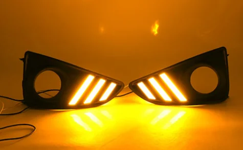 

Turn Signal Flashing Car LED Day Light 12V Daytime Running Lights DRL for TOYOTA Mark X Reiz 2013-2018 Fog Lamp