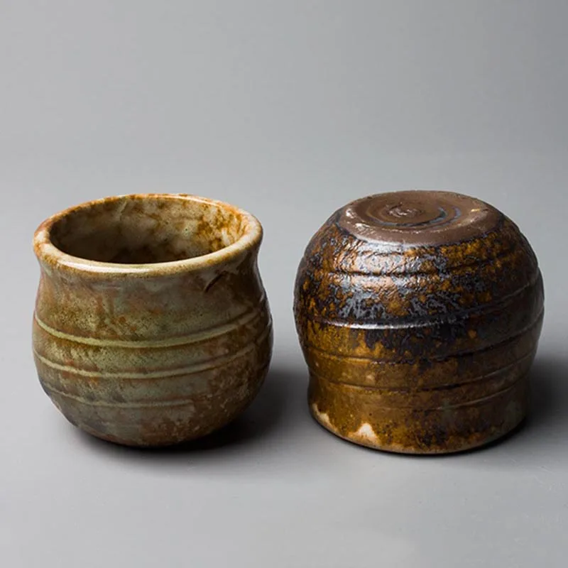 Грубая керамическая чашка для чая ручной работы 40 мл | Дом и сад