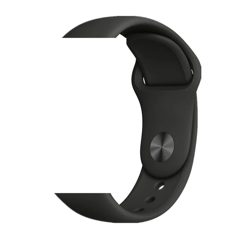 Black silicone IWO8 1:1 Смарт часы последняя версия IWO8 reloj inteligente ЭКГ монитор сердечного ритма информация советы для Apple iPhone Android - Цвет: Black silicone