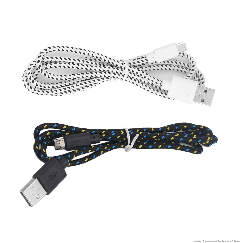 Micro USB кабель 1 м 2 3 Быстрая зарядка нейлоновый синхронизация данных мобильный