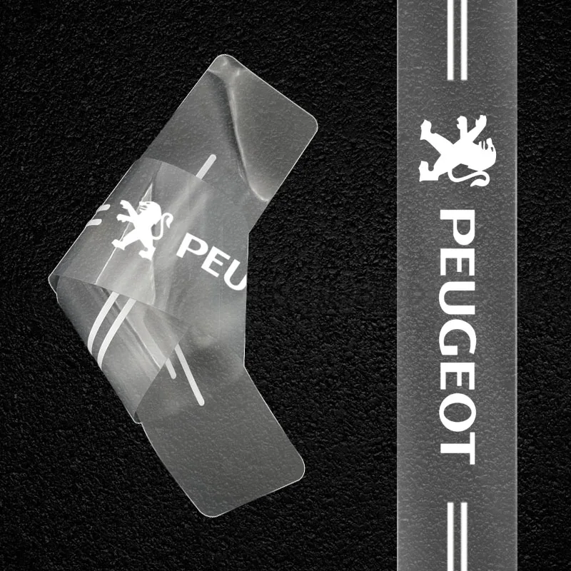 4 шт. наклейки на прозрачную защитную пленку для Peugeot 107 108 206 207 301 308 307 407 408 508 2008 3008