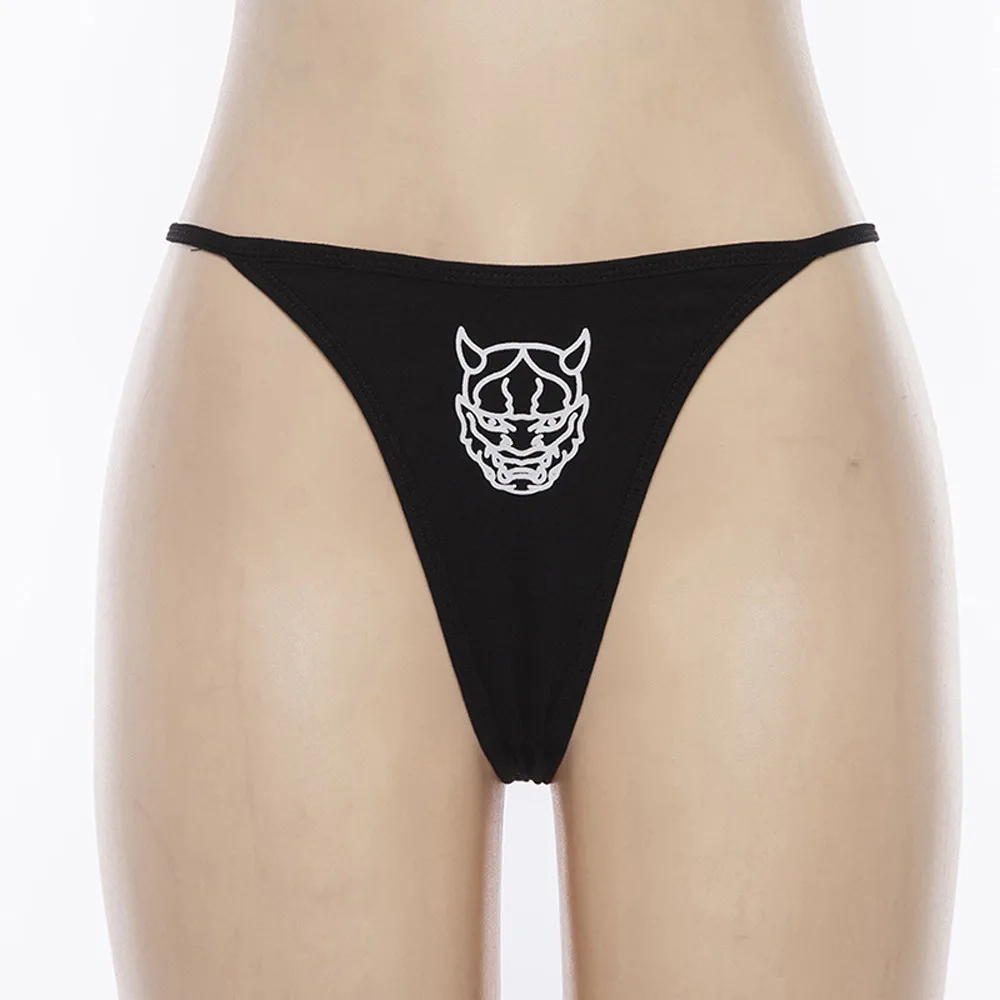 Для женщин трусики Смешные стринги нижнее белье трусы леопардовые Панталоны