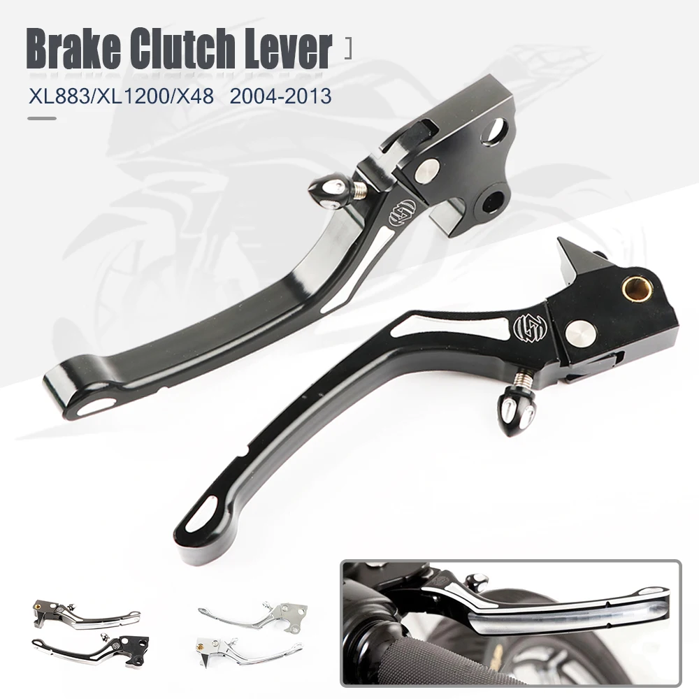 

Motorcycle Brake Clutch Levers For Harley Sportster XL 883 1200 2004 2005 2006 2007 2008 2009 2010 2011 2012 2013 Aluminum