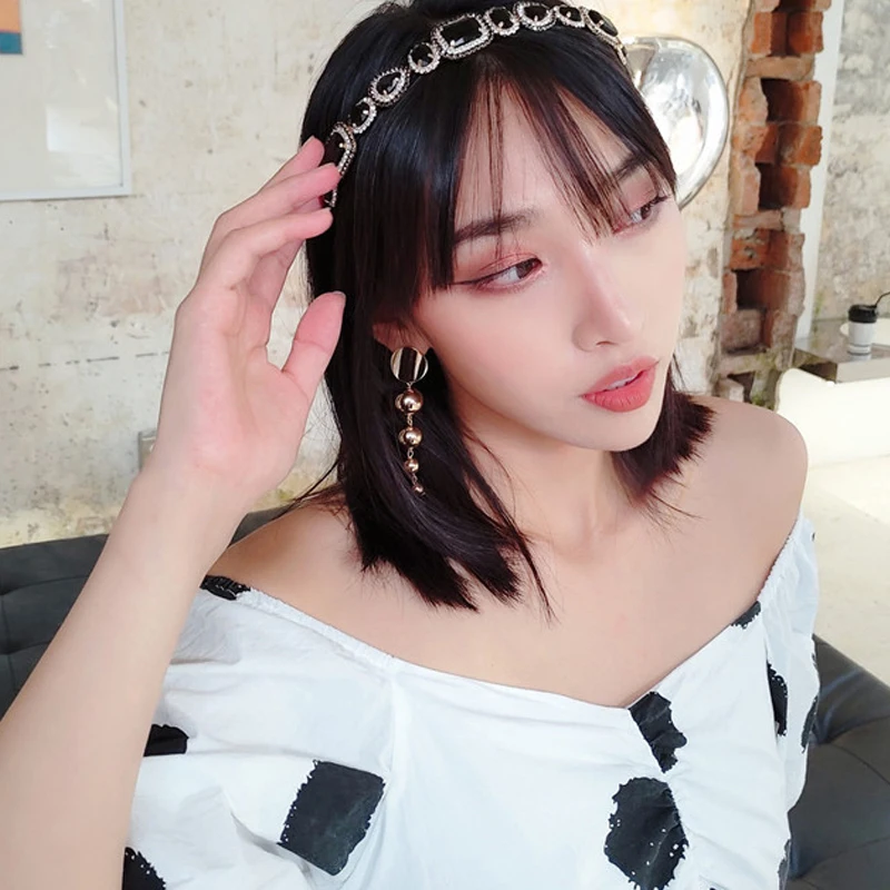 2019 роскошные аксессуары для волос женские стразы супер сплав кристалл тонкая