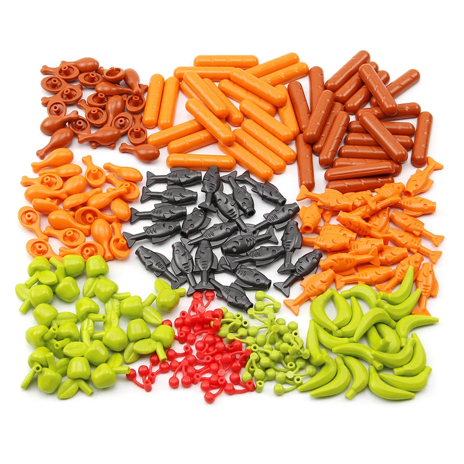 Feleph еда гамбургер гриб банан морковка барабанная палочка хлеб Рыба Креветки Краб