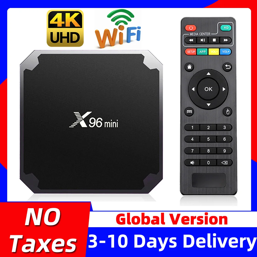 X96 мини X96mini Смарт ТВ BOX Android 7 1 2 ГБ/16 ГБ X 96 Amlogic S905W H.265 4K 4 GHz WiFi медиаплеер Декодер
